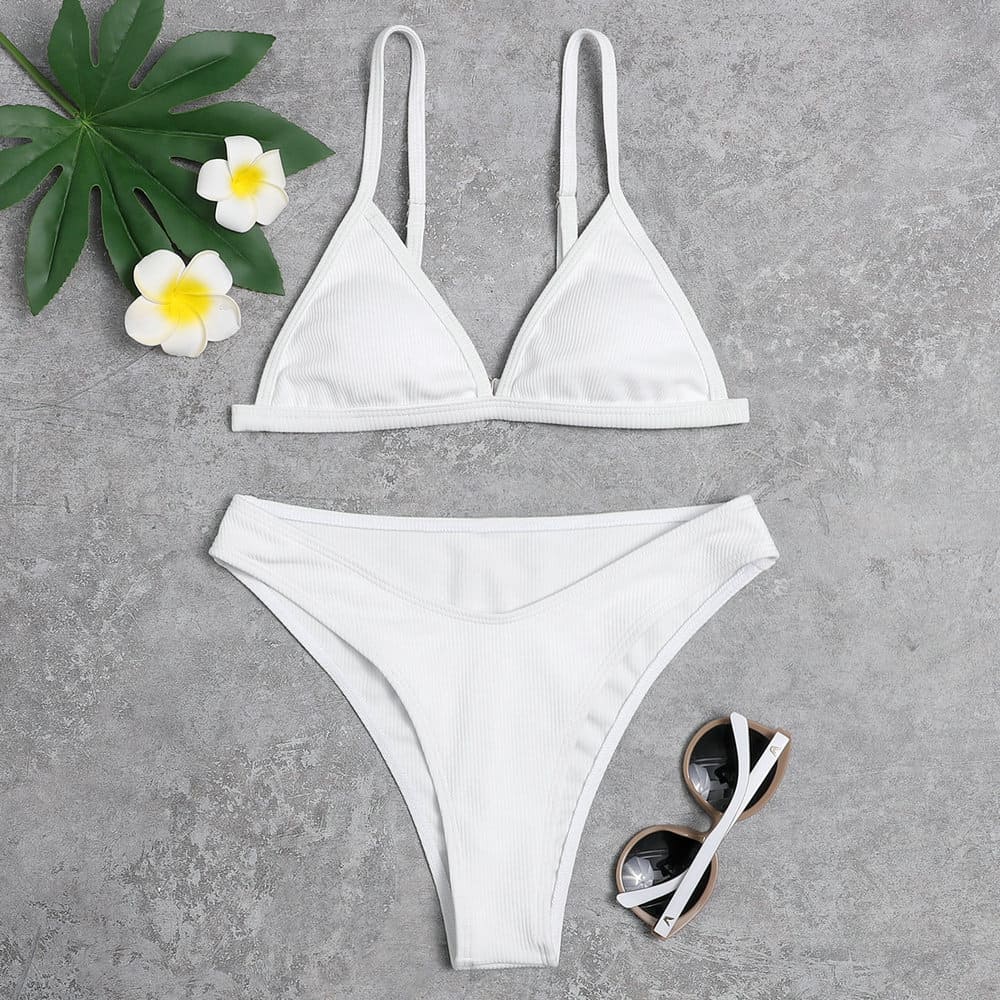 Bílý Bikini Set